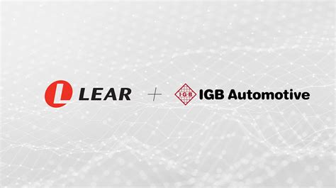 igb res|Lear to Acquire I.G. Bauerhin, a Global Leader in Seat Climate Control.